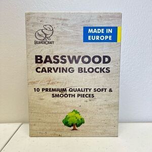 BeaverCraft BW10 Large Basswood Carving Blocks Set Bass Wood for Wood Carving